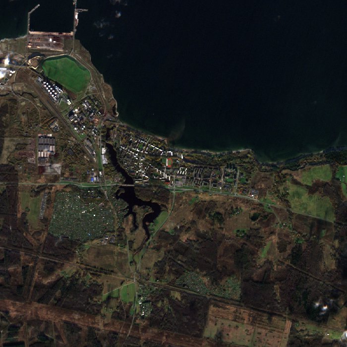 Satellite picture of Sillamäe separation plant