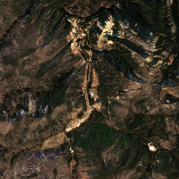 Satellite picture of Stibnite Gold Project