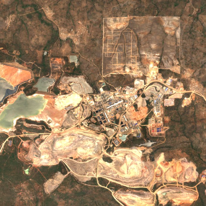 Satellite picture of Tenke Fungurume